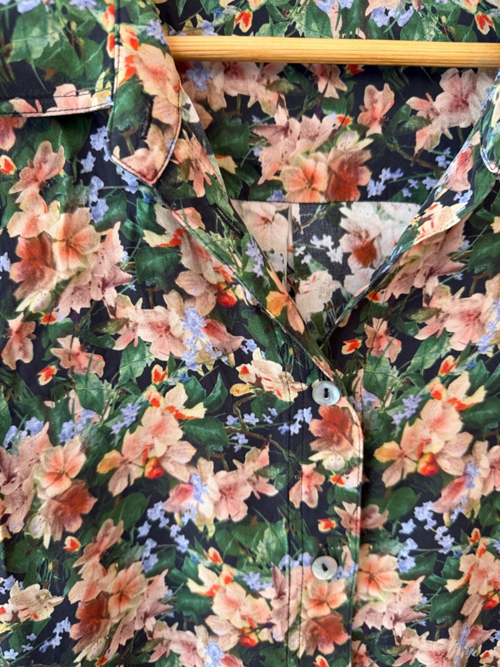 Vince Wild Primrose Silk Blend Stretch Blouse Size 1X - Picture 4 of 13